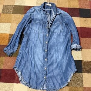 Women’s Bella Dahl Blue Chambray Shirt Dress
